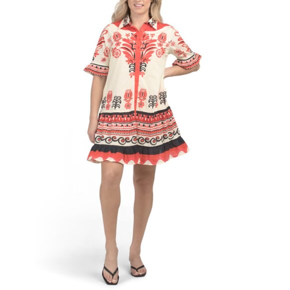 ダウンジャケット・コート Tory Burch Silk Blend Long Caftan With High Collar Tory Burch Silk Blend Long Caftan With High Collar - NWT